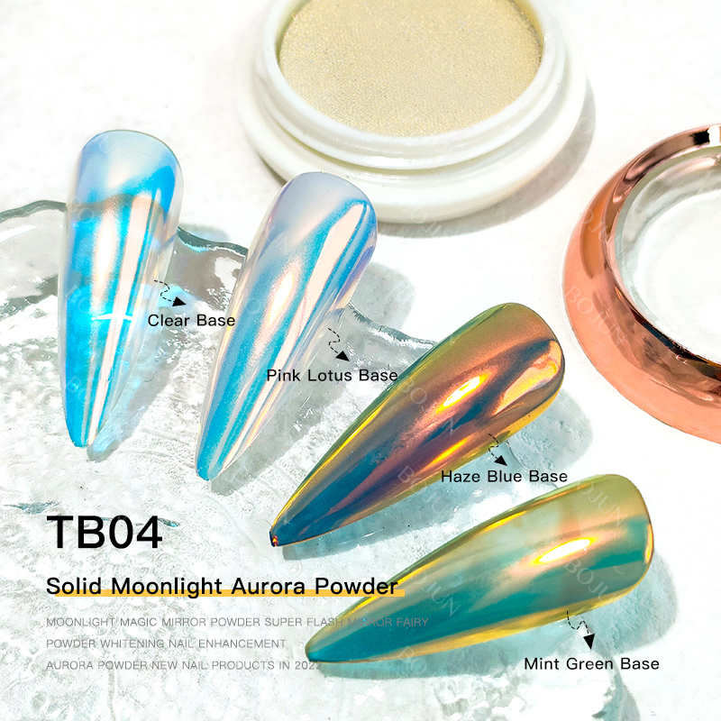 BOJUN TB04 | Moonlight White Aurora Pearl Mirror Effect Solid Pigment
